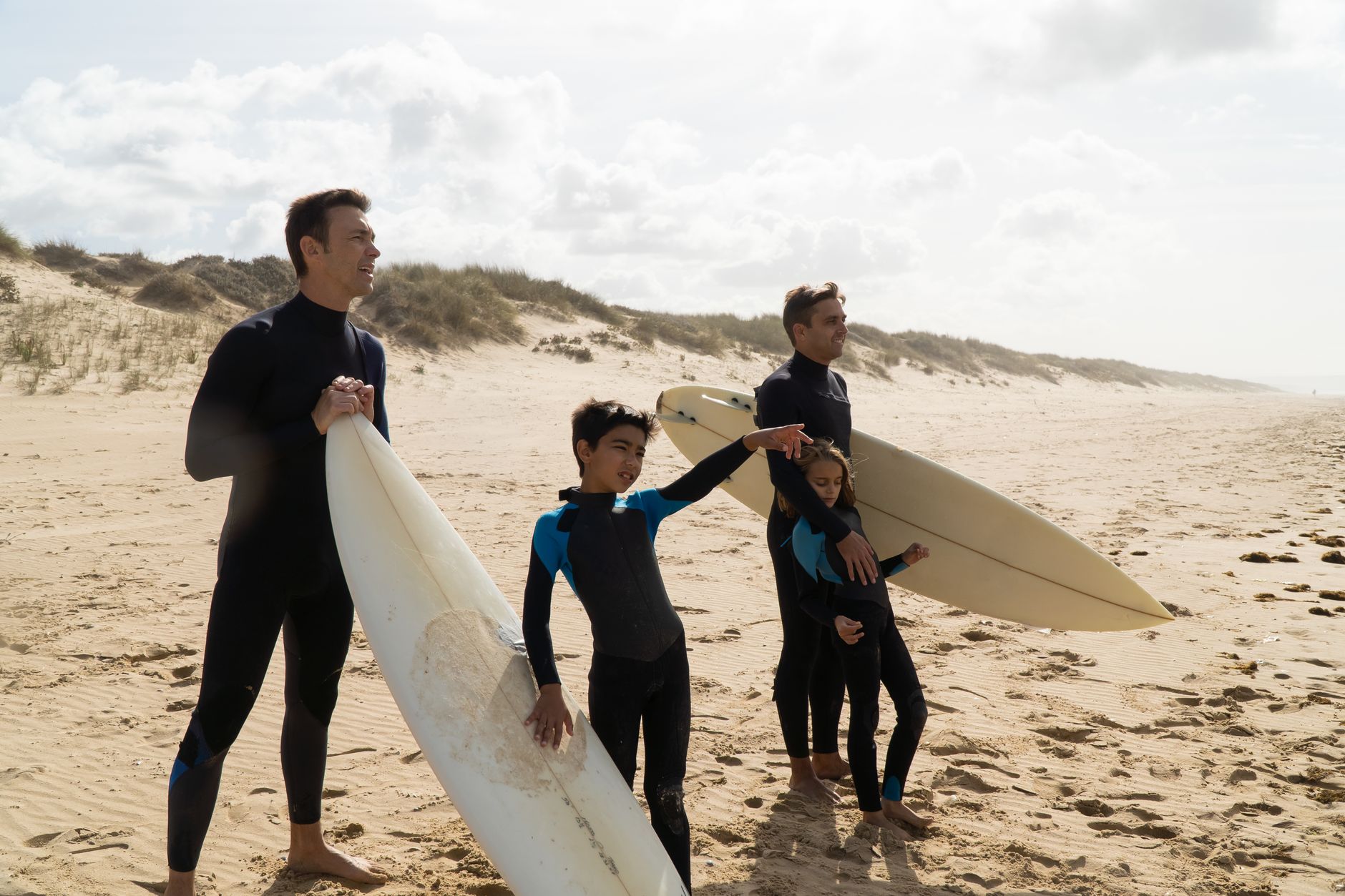 Choisir un spot de surf familial sur la côte Atlantique